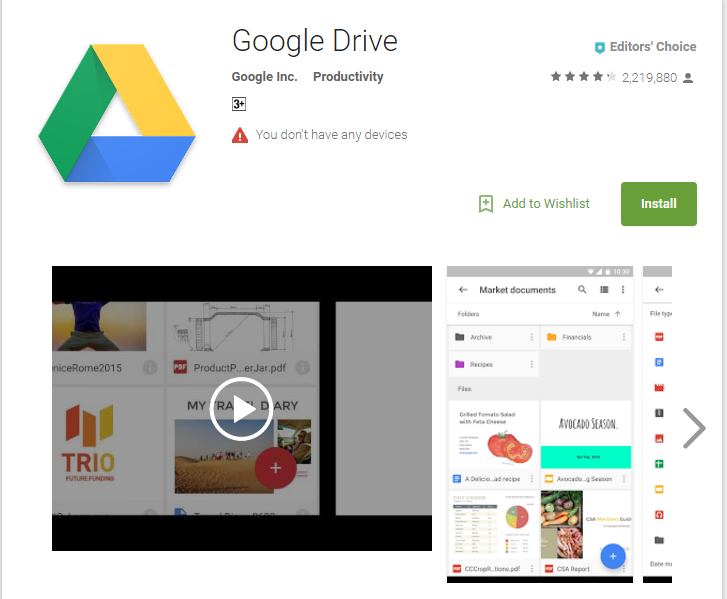 google-drive application