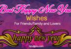 Best Happy New Year Wishes For Friends/family and Lovers