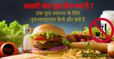 जंक फूड स्वास्थ्य के लिए नुकसानदायक कैसे और क्यों है | harmful effects of eating junk food in hindi