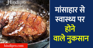 Effects of Eating Meat on Health in Hindi