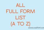 Full Forms List