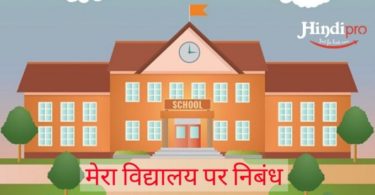 Essay on My School in hindi