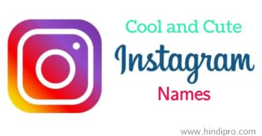 Cool and Cute Instagram Names